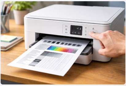 how to print test page without computer using printer buttons
