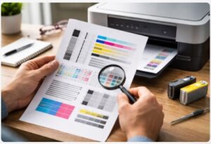 How to use printer test page for troubleshooting print quality issues