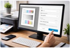 how to save a test page as pdf using print to pdf feature