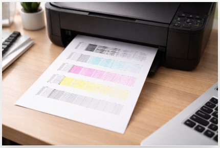 Epson Printer Nozzle Check Page - Fix Missing Lines Fast 3 Epson printer nozzle check page with missing black and cyan lines